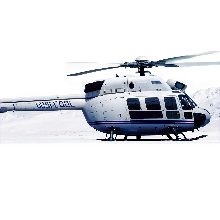 Helicopter In Snow Png 16