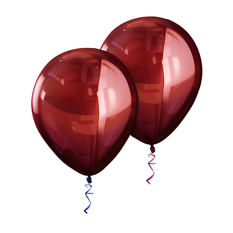 Helium Red Balloons Png 06132024