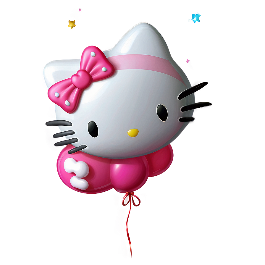 Hello Kitty Balloon PNG xfp28 PNG with transparent background