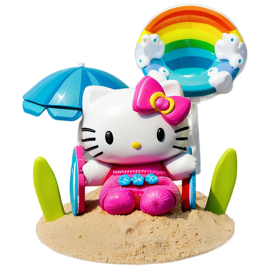 Hello Kitty Beach PNG umf72 PNG with transparent background
