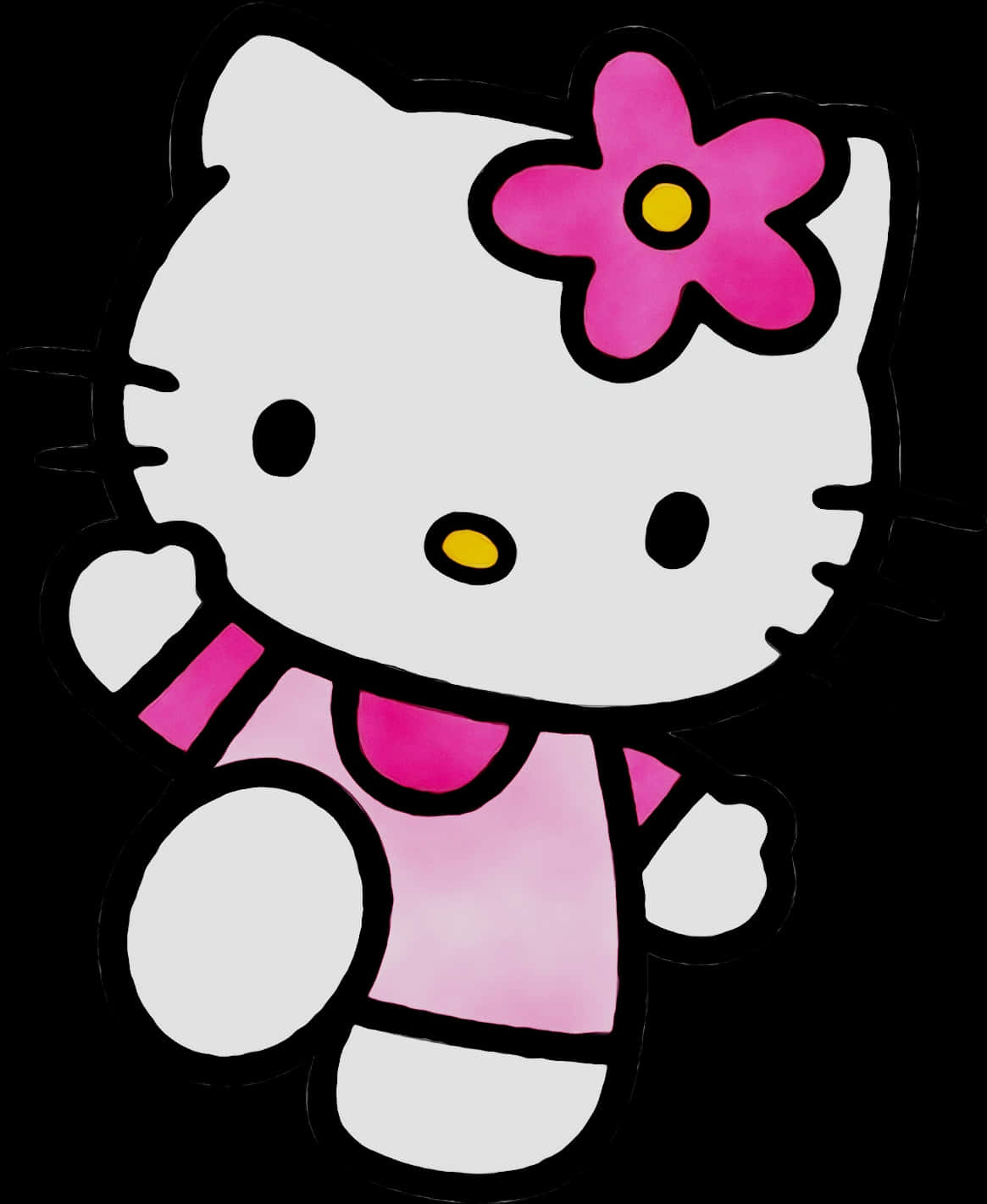 Hello Kitty Pink Flower