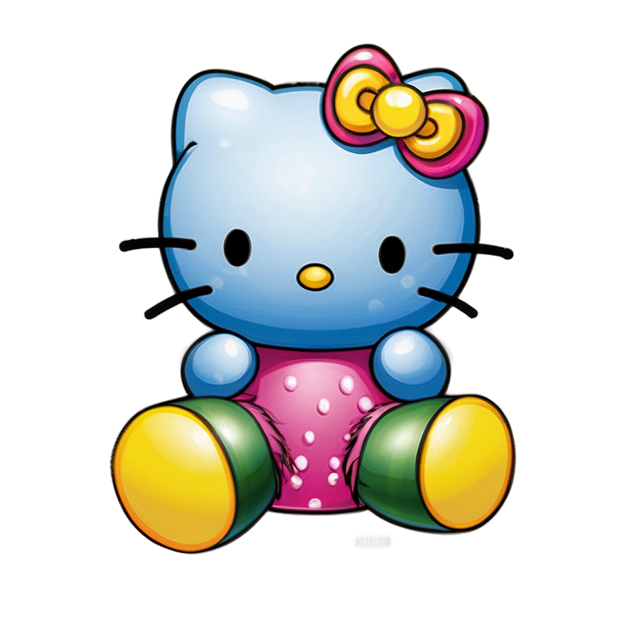 Hello Kitty Rainbow PNG bdu PNG with transparent background
