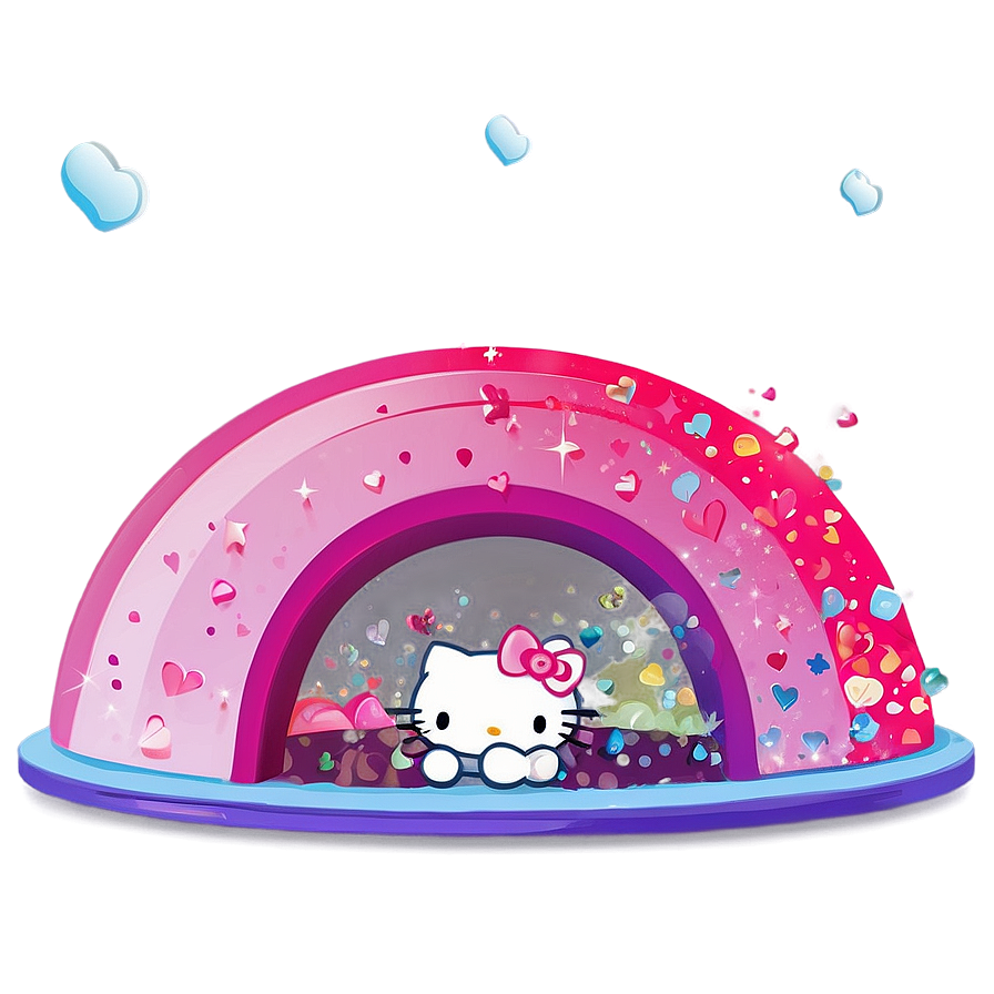 Hello Kitty Rainbow PNG lou84 PNG with transparent background
