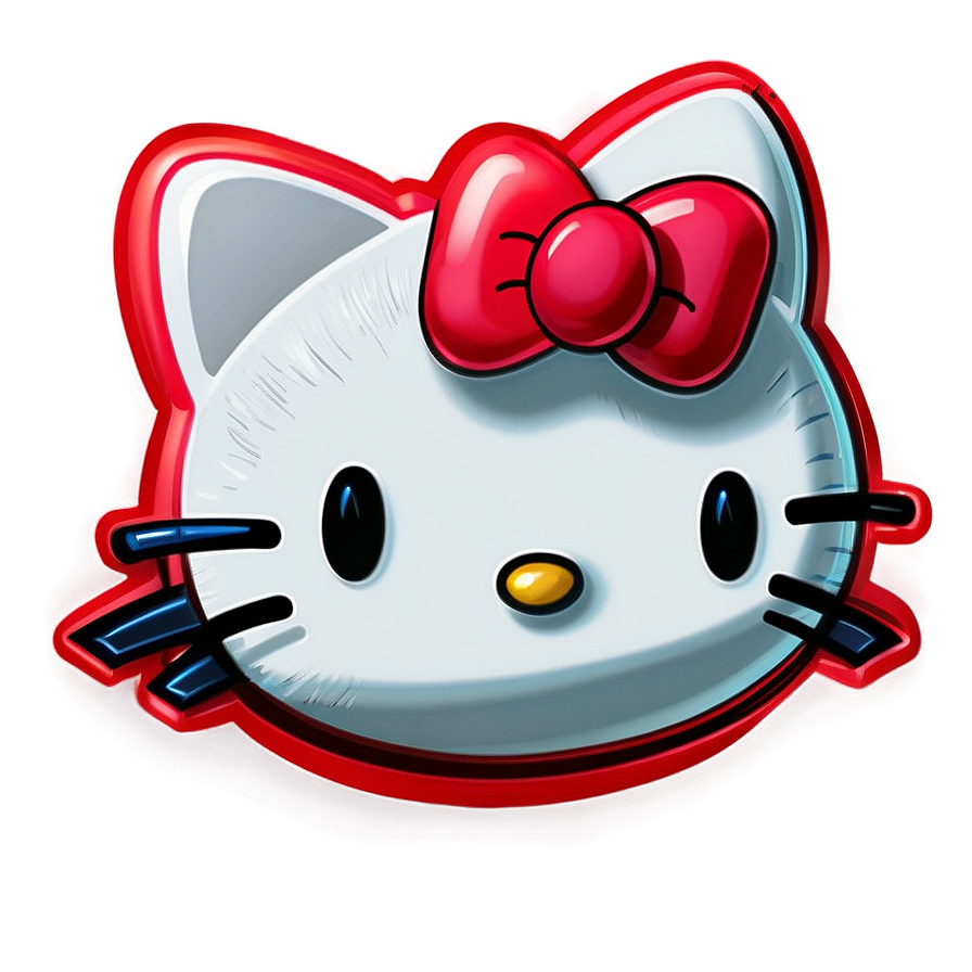 Hello Kitty Sticker PNG wya PNG with transparent background