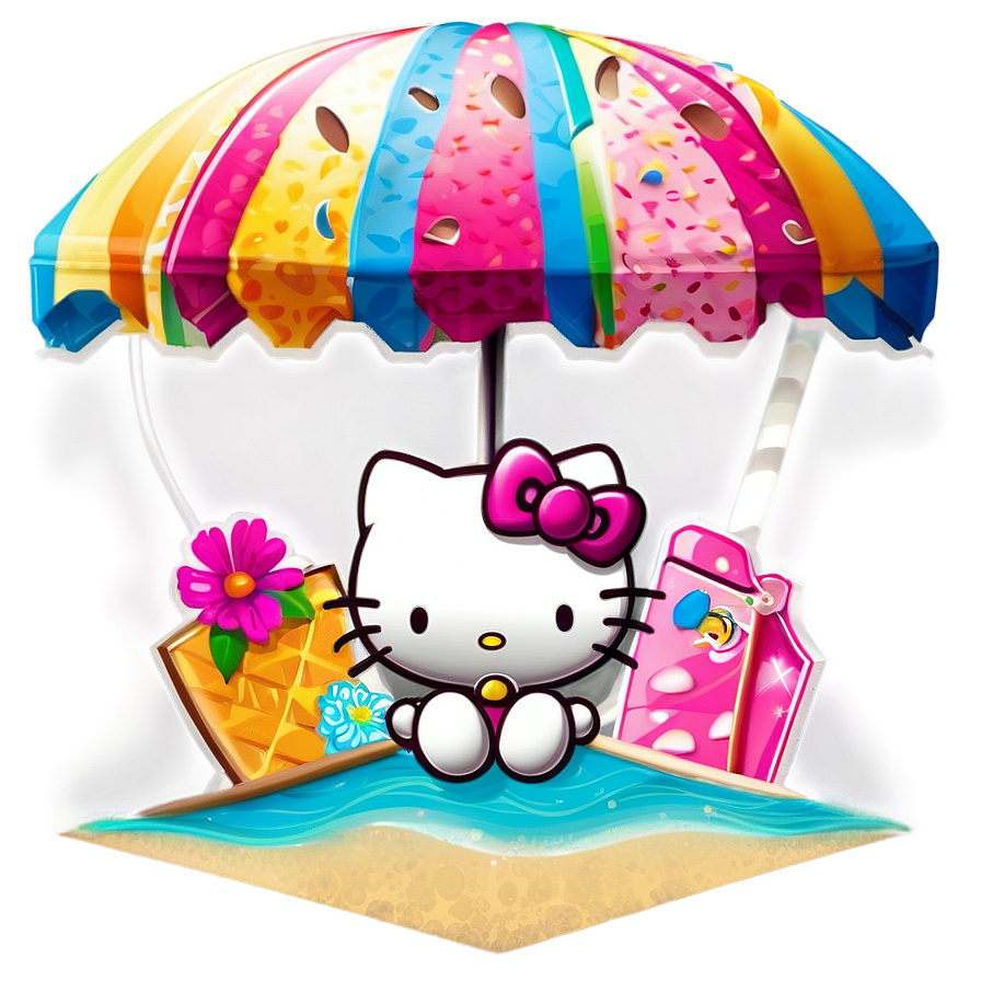 Hello Kitty Summer PNG 04292024 PNG with transparent background
