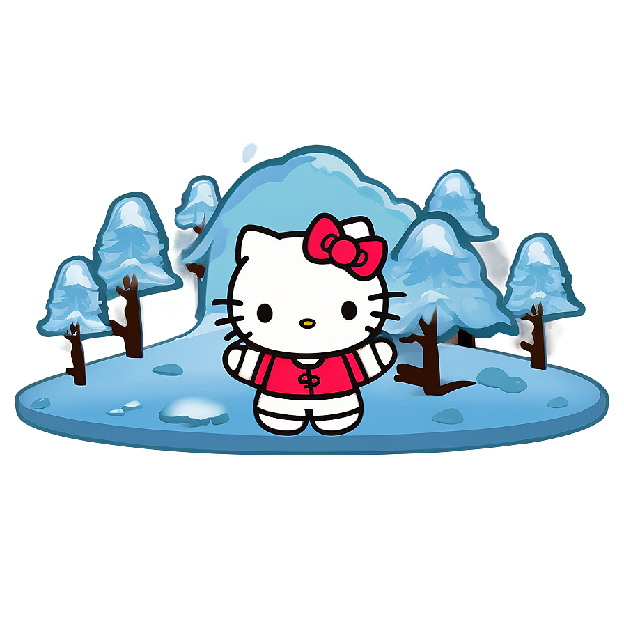 Hello Kitty Winter PNG und34 PNG with transparent background