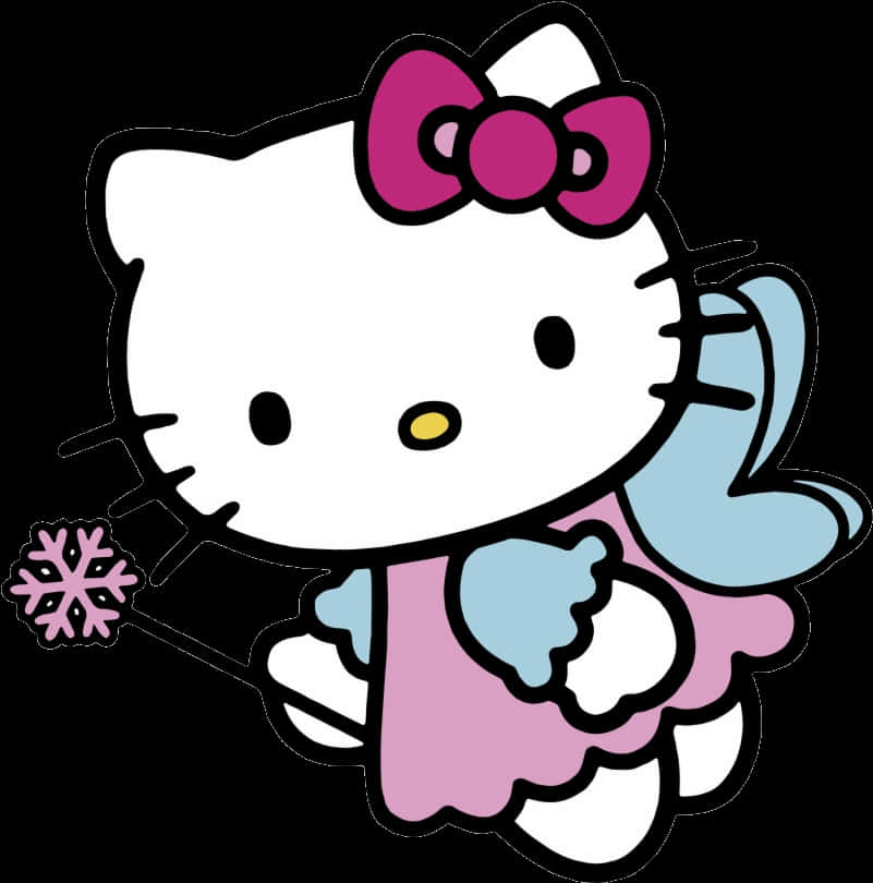 Hello Kitty Winter Theme PNG with transparent background