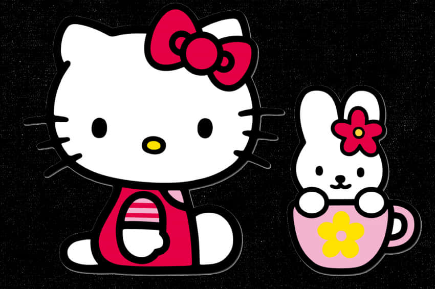 Hello Kittyand Friend PNG with transparent background
