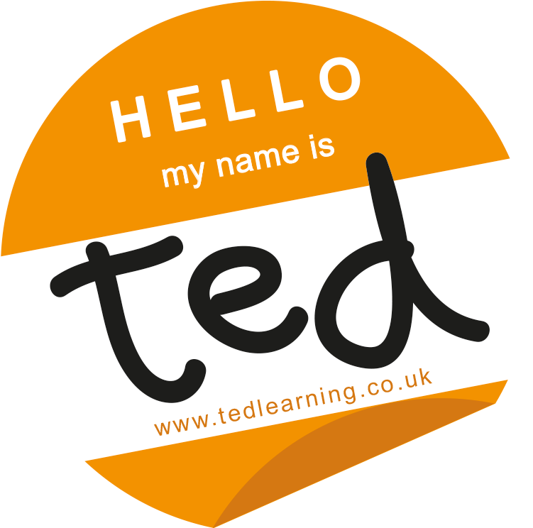 Hello My Name Is Ted Sticker