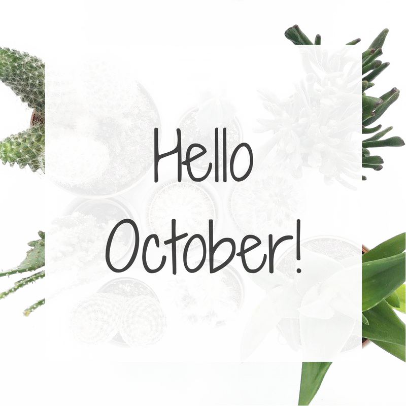 Hello October Floral Greeting