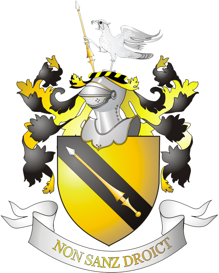 Heraldic Crest Armorand Falcon