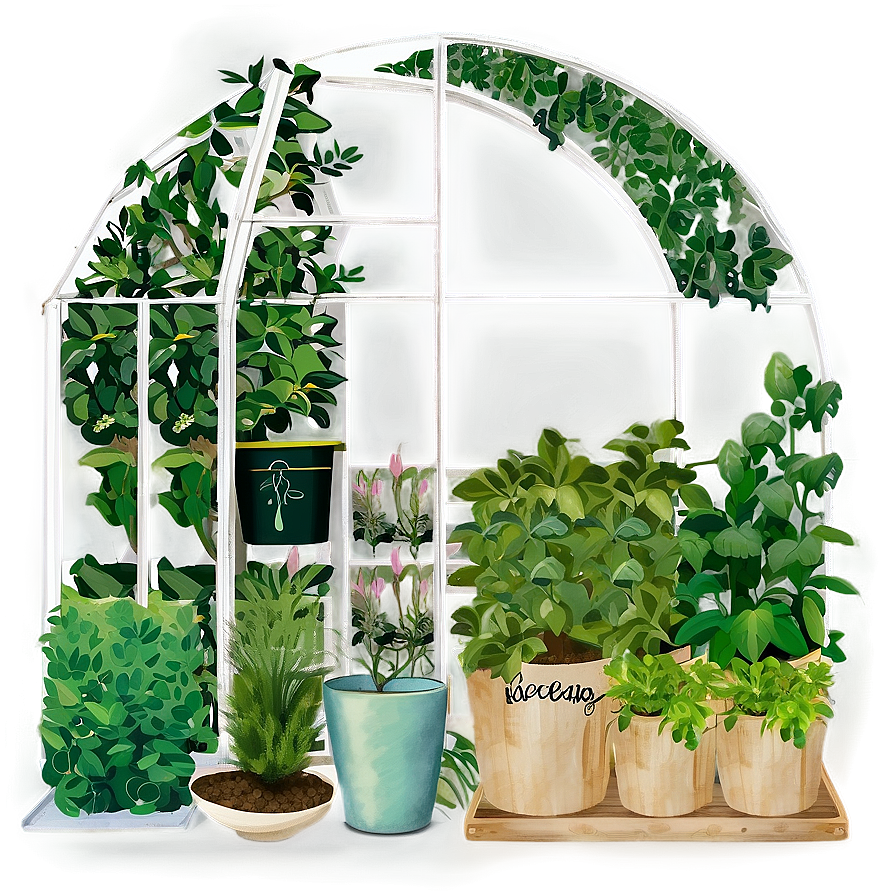 "Herbal Greenhouse Collection PNG" 06132024 PNG image with a transparent background, free high-resolution download