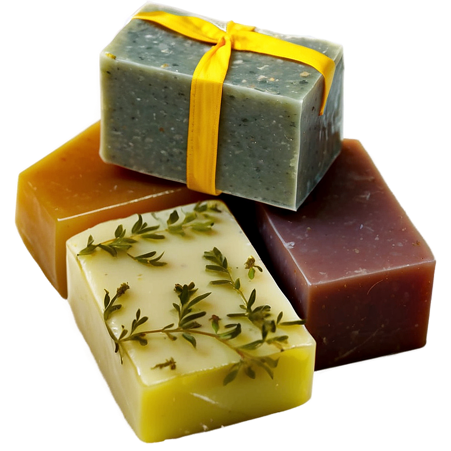 Herbal Soap Assortment PNG 05252024 PNG with transparent background