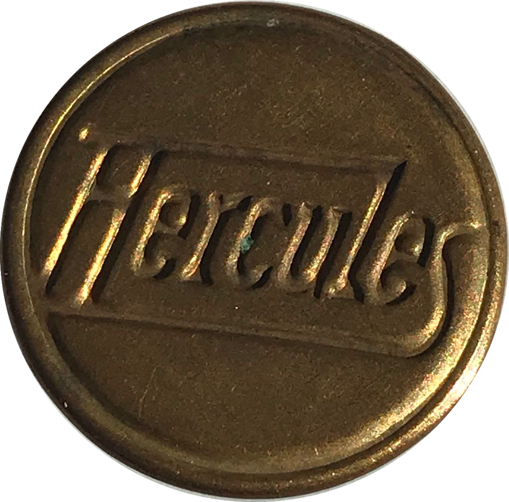 Hercules Branded Metal Button