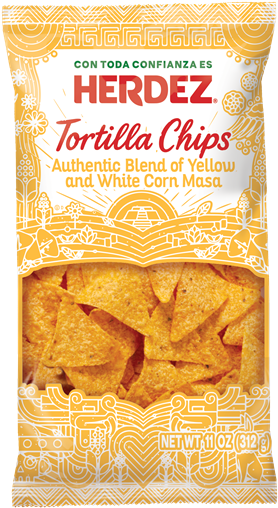 Herdez Tortilla Chips Package PNG with transparent background