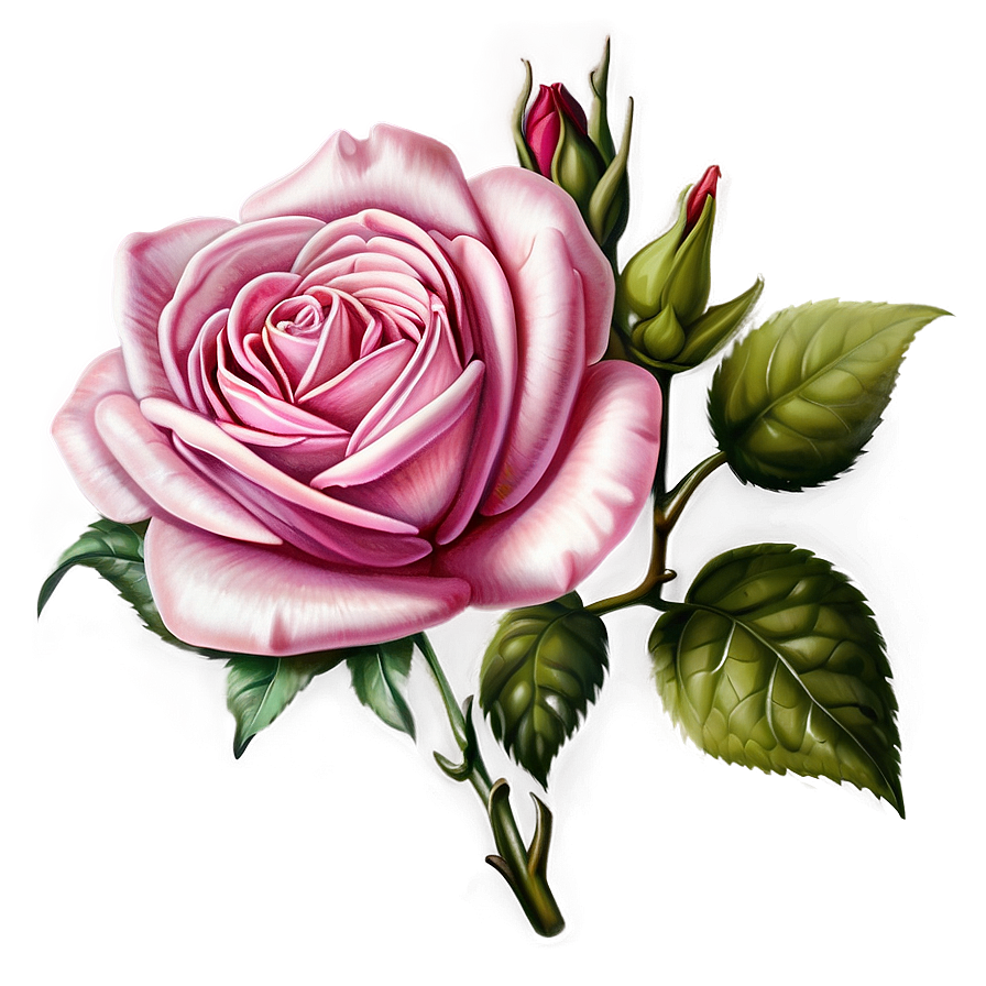 Heritage Rose Sketch Png Vcw