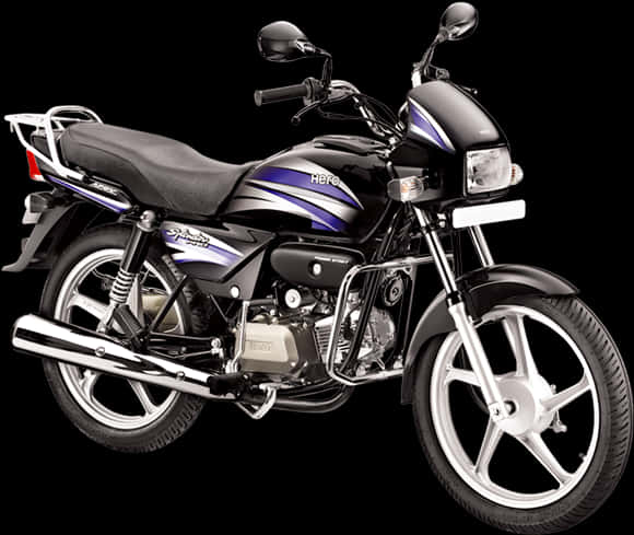 Hero Splendor Black Motorcycle