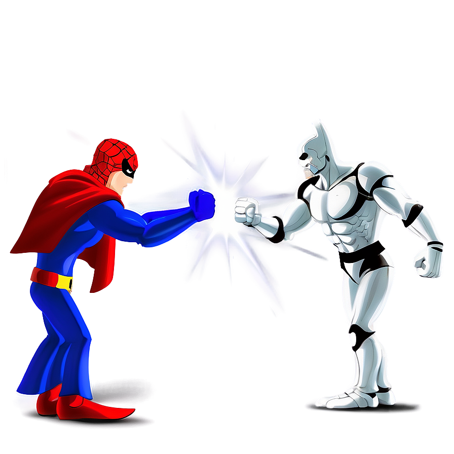 Hero Vs Villain Clash Png Jye