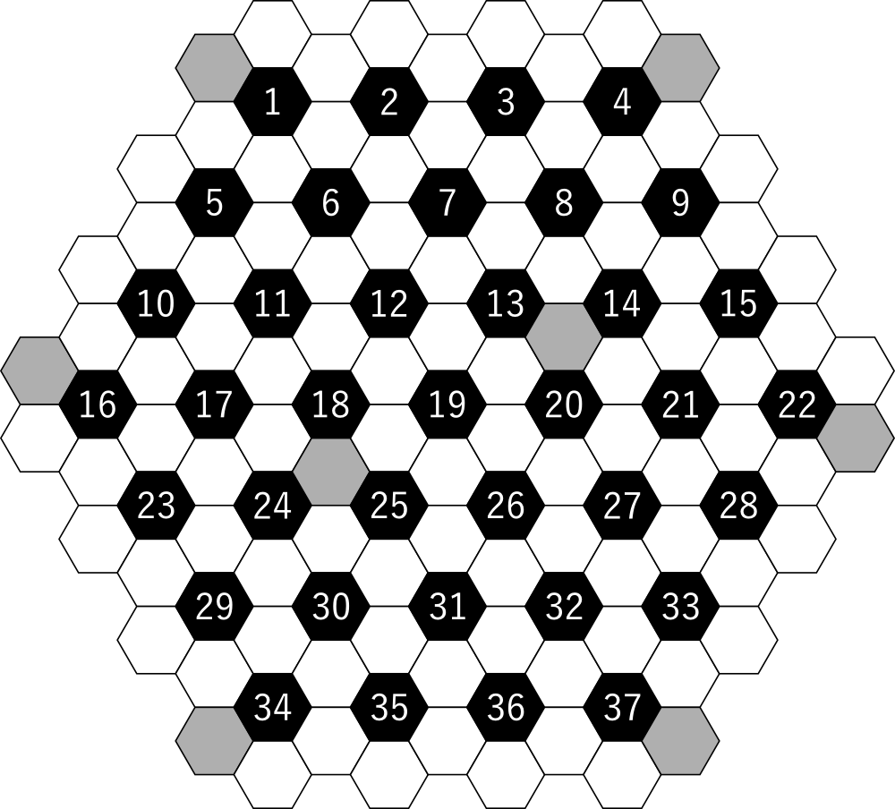 Hexagonal Tiling Puzzle Board