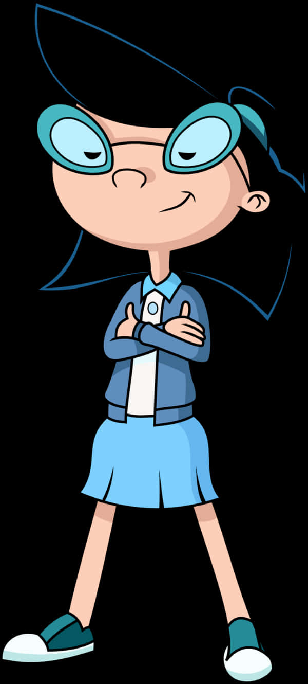 Hey Arnold Character Phoebe Heyerdahl PNG with transparent background