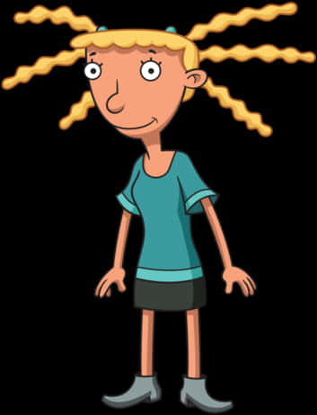 Hey Arnold Character Rhonda Wellington Lloyd PNG with transparent background