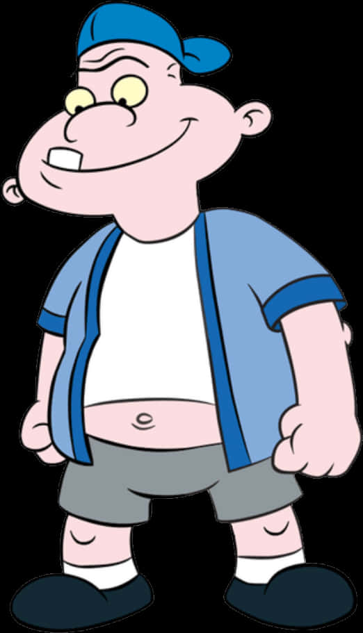 Hey Arnold Character Standing PNG with transparent background