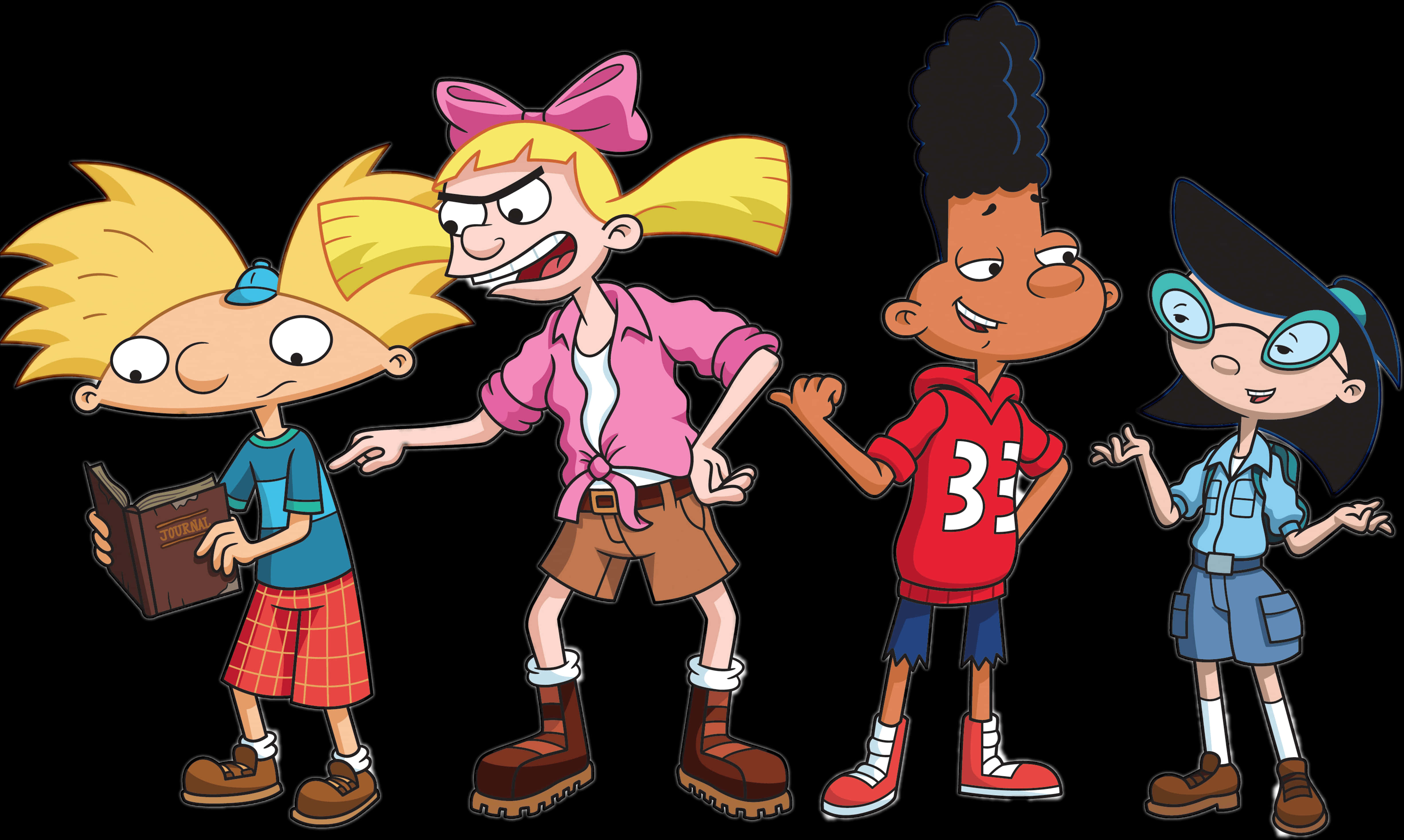Hey Arnold Characters PNG with transparent background