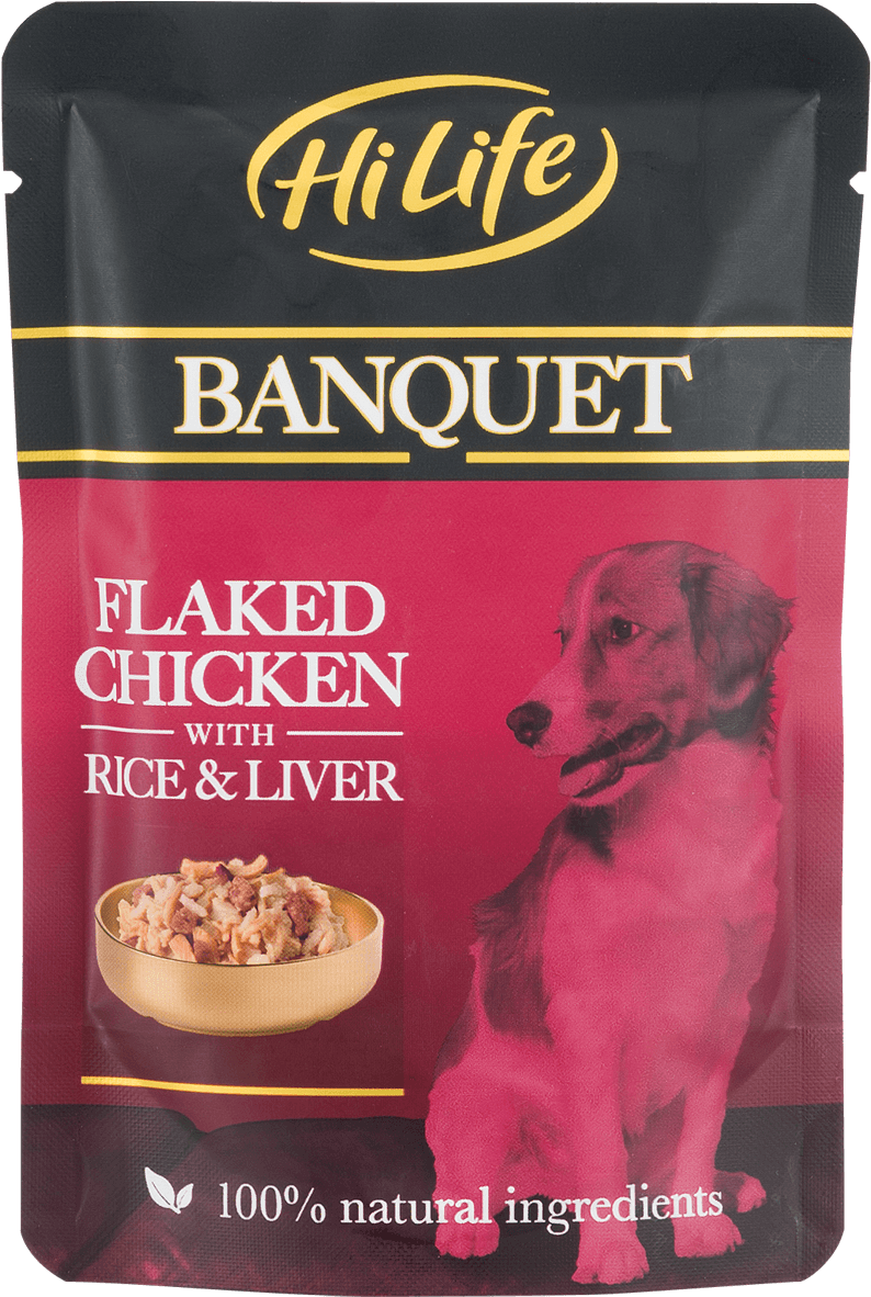 Hilife Banquet Flaked Chicken With Rice & Liver 100g - Hi Life Dog Food, HD Png Download PNG image with a transparent background, free high-resolution download