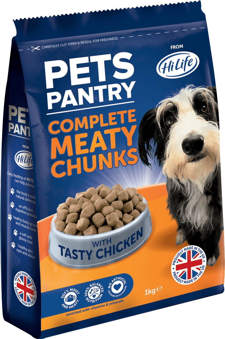 Pets Pantry From Hilife Complete Meaty Chunks With - Companion Dog, HD Png Download PNG image with a transparent background, free high-resolution download
