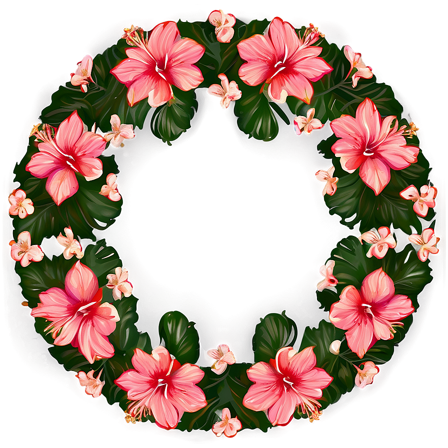 Hibiscus Flower Circle Png 63 Image