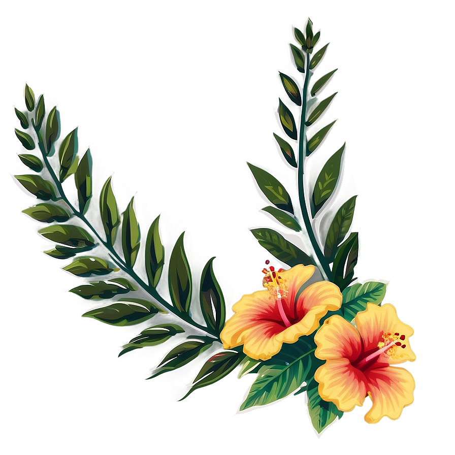 Hibiscus Pattern Png 05232024