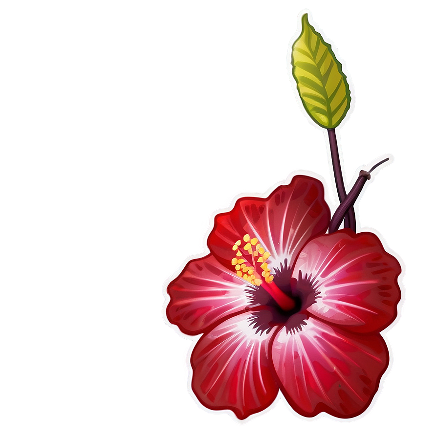 Hibiscus Sticker Art Png 41