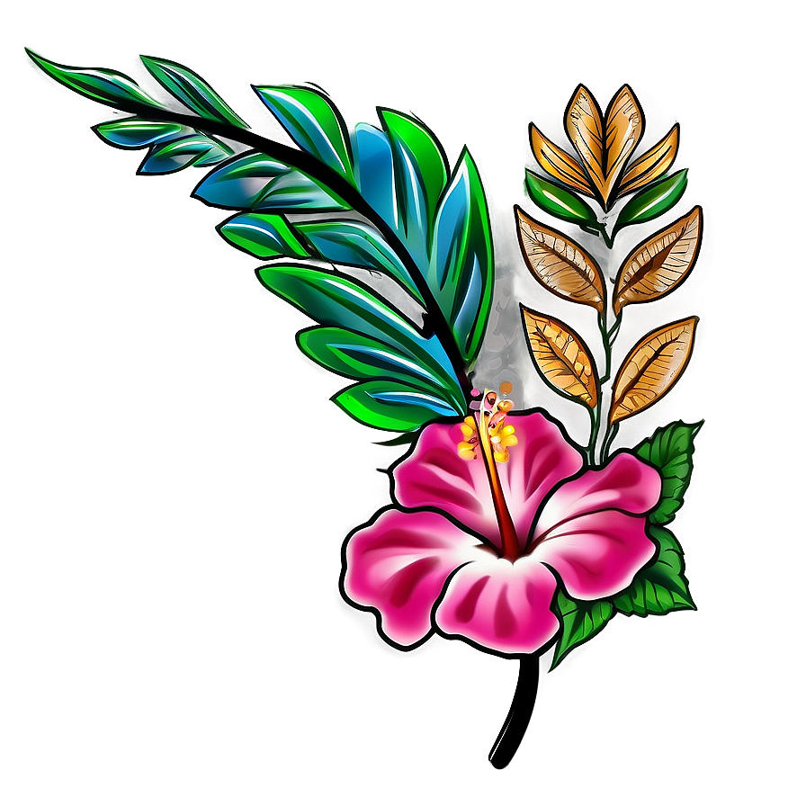 Hibiscus Tattoo Png Mtm