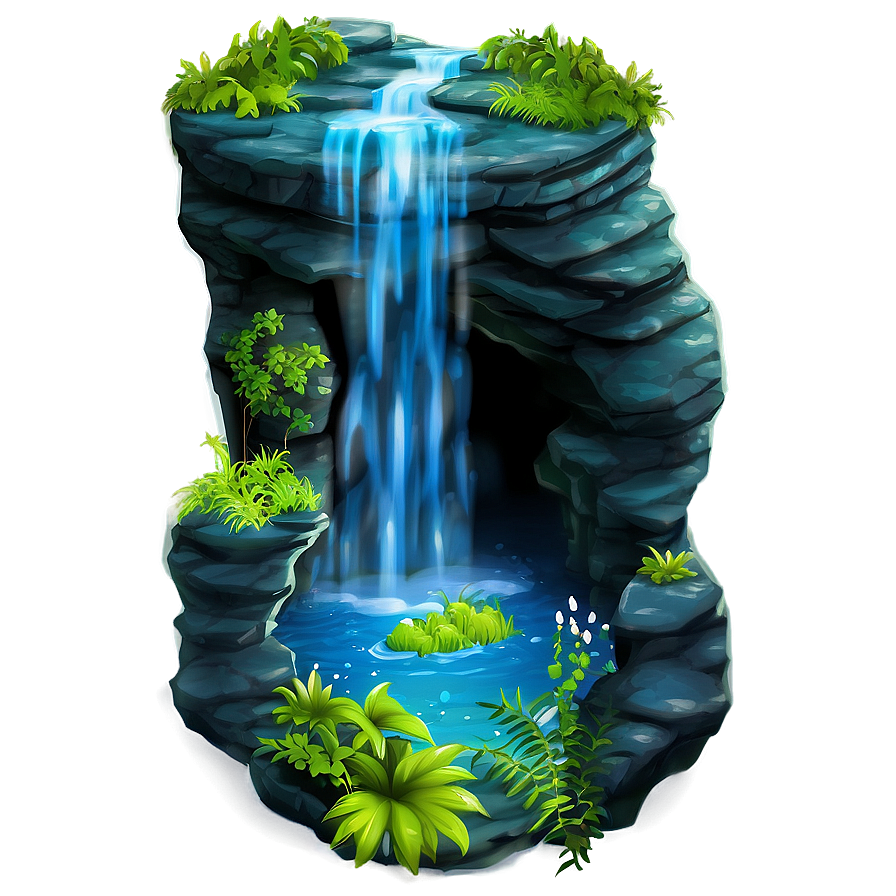 Hidden Cave Behind Waterfall Png 70