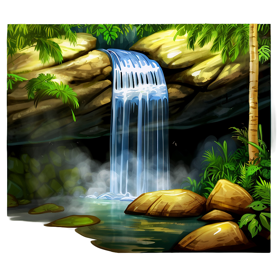 Hidden Cave Behind Waterfall Png 99