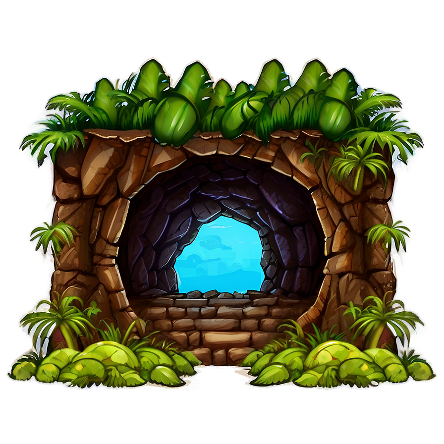 Hidden Cave Doorway Png Dkc32