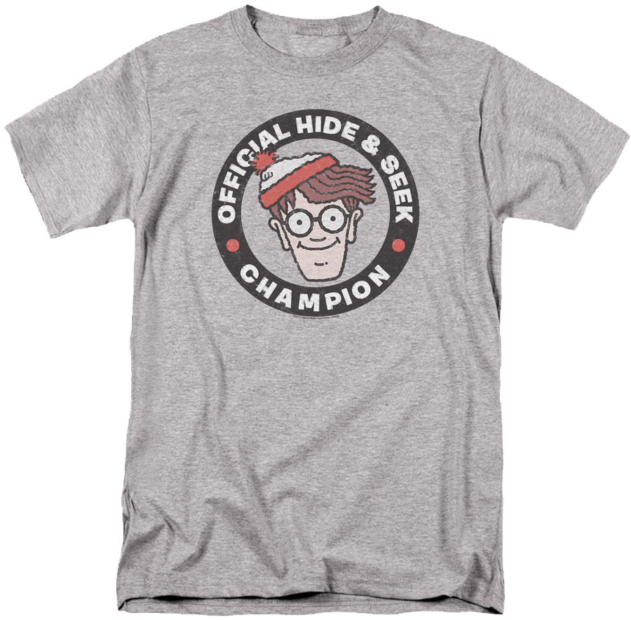 Hide And Seek Champion Where's Waldo T-shirt, HD Png Download PNG with transparent background