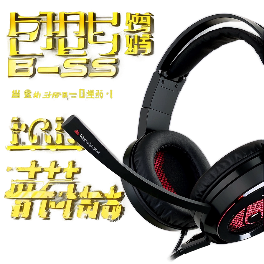 High-bass Gaming Headset Png 30