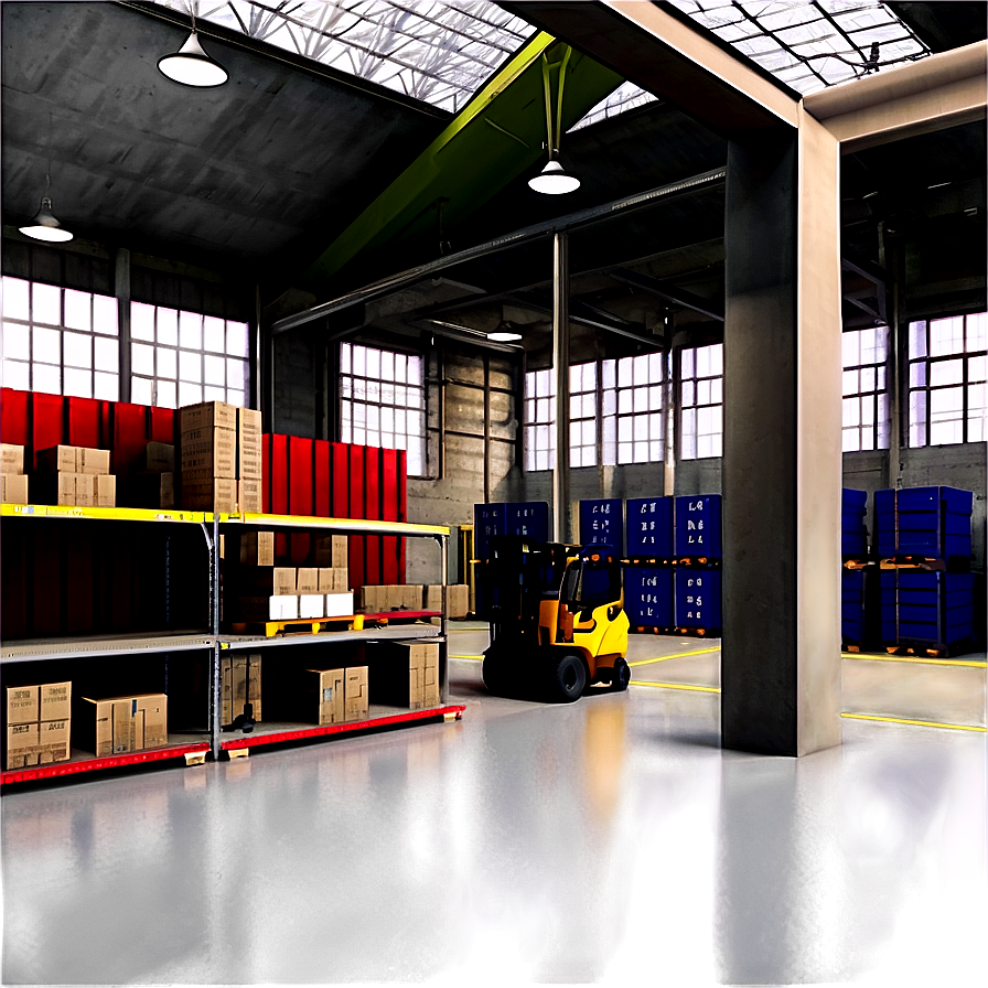 High Ceiling Warehouse Space PNG hdc PNG with transparent background