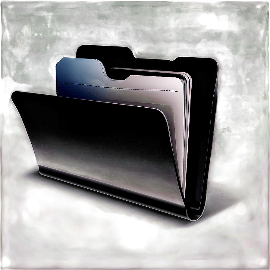 High Contrast Black Folder Png 06212024