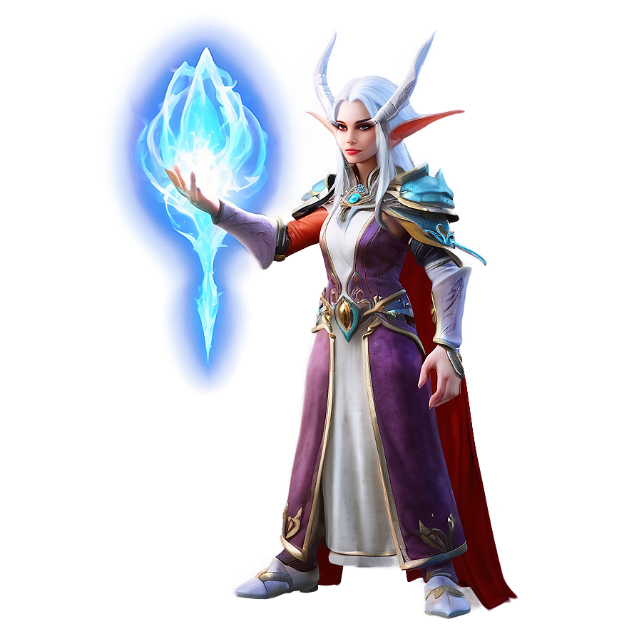 High Elf Mage Spellcasting Png Bur