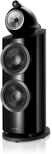 High End Black Floorstanding Speaker