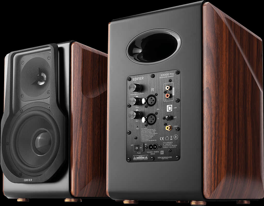 High End Wooden Speaker System