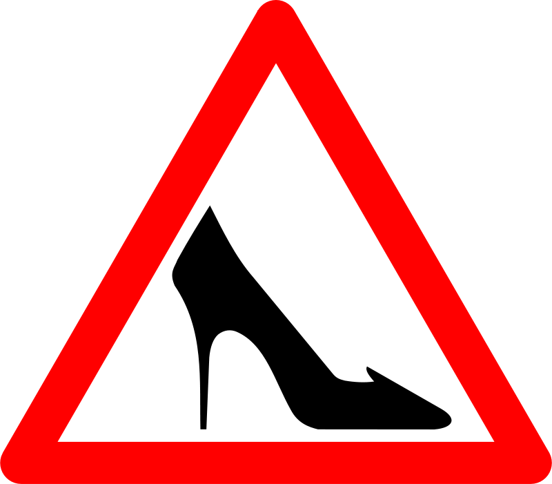 High Heel Sign Graphic PNG with transparent background