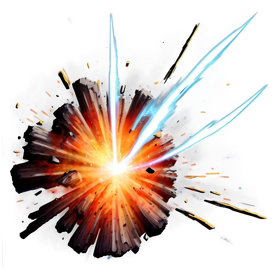 High Impact Explosion Artwork PNG 04302024 PNG with transparent background