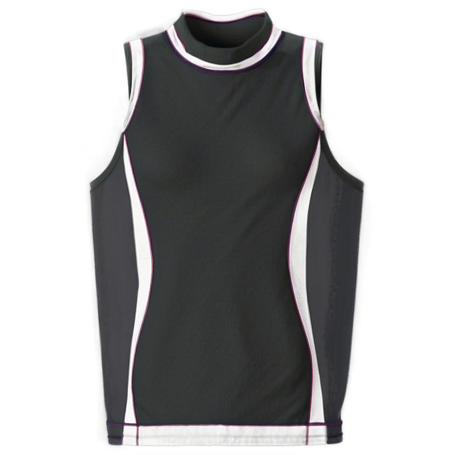 High-neck Black Tank Top Png 37