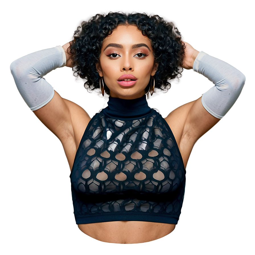 High Neck Crop Top Png 05252024