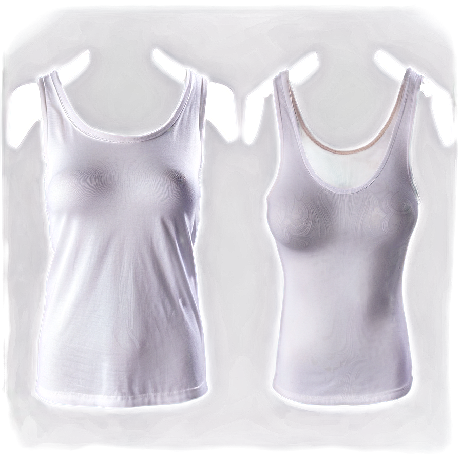 High Neck White Tank Top Png Dpw