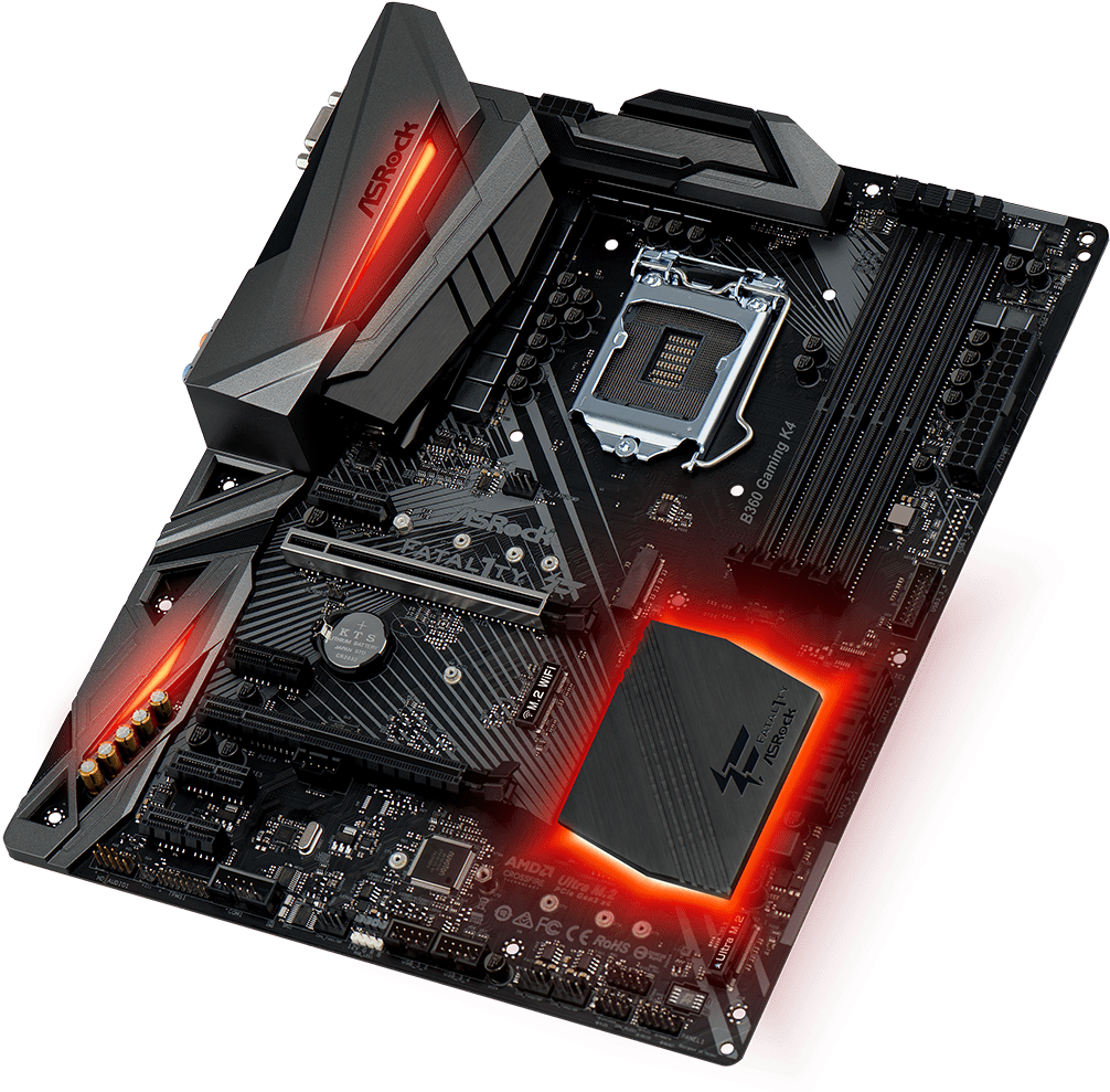 1429663632 Fatal1tyb360gamingk4 - Asrock Fatal1ty B360 Gaming K4, HD Png Download PNG with transparent background
