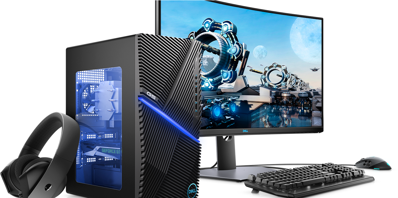 High Performance Gaming Setup PNG with transparent background